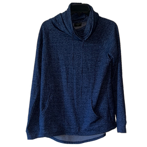 32 degrees heat Blue cowl neck Hooded Sweatshirt with front pocket